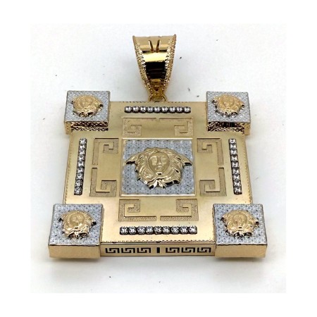 Medalla medusa de oro 18k